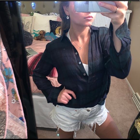 LOFT Ann Taylor Plaid The Softened Shirt - Picture 3 of 8